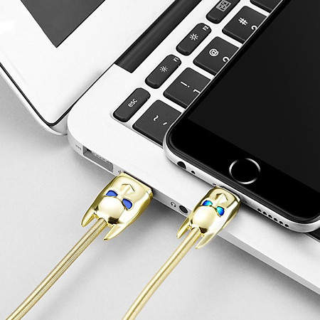 Cáp sạc nhanh 2.4A Hoco U30 cho ai phôn , ai pad dây dài 1,2M - Hàng Chính Hãng