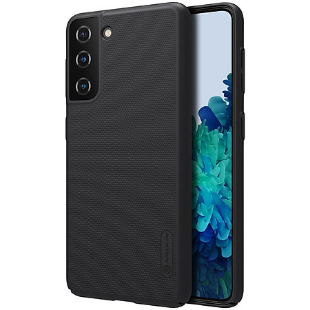 Ốp Lưng Sần chống sốc cho Samsung Galaxy S21 hiệu Nillkin Super Frosted Shield (Đính kèm giá đỡ hoặc miếng dán từ tính) - Hàng Chính Hãng
