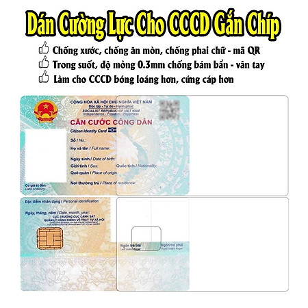 Miếng dán cường lực Nano bảo vệ CĂN CƯỚC CÔNG DÂN [CCCD] ; GIẤY PHÉP LÁI XE [GPLX]