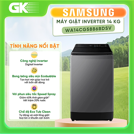 Máy giặt Samsung Inverter 14 kg WA14CG5886BDSV