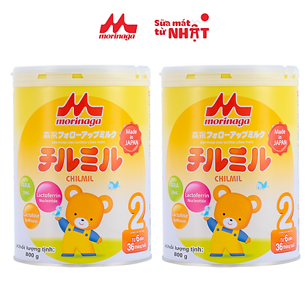 Combo 2 lon Sữa Morinaga số 2 (Chilmil) 800g