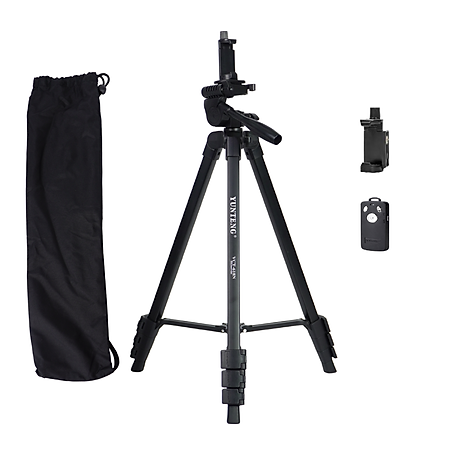 Tripod điện thoại, máy ảnh VCT-618N gậy chụp ảnh, quay video cứng cáp và chắc chắn - Hàng chính hãng