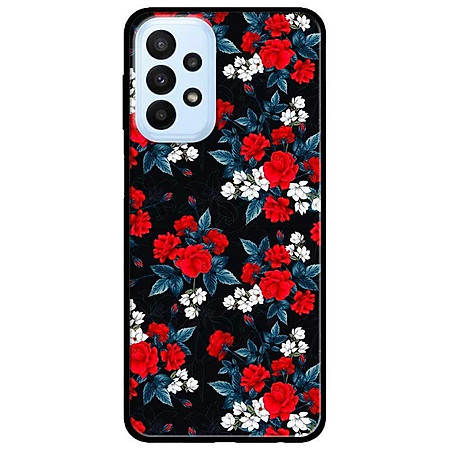 Ốp lưng dành cho Samsung A23 4G - A53 5G - A73 5G - Hồng Đỏ Nền Đen