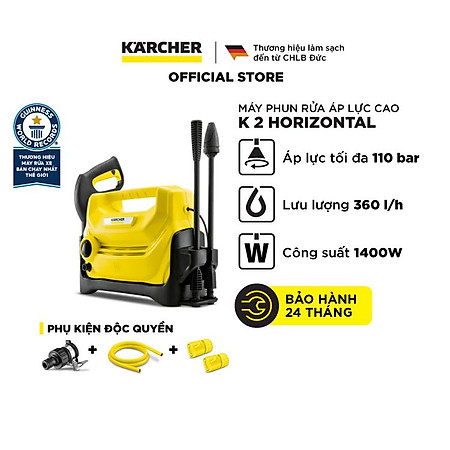 Máy Phun Rửa Áp Lực Cao Karcher K2 Horizontal