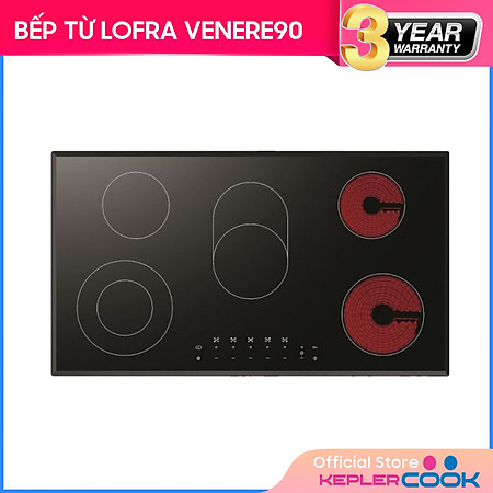 Bếp Âm Hồng Ngoại 5 Bếp Lofra Venere 90 (90cm - 9600W) - Hàng Chính Hãng