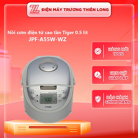 JPF-A55W-WZ - NỒI CƠM ĐIỆN TỬ CAO TẦN TIGER JPF-A55W-WZ MÀU TRẮNG - Hàng chính hãng