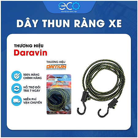 Dây Thun Ràng Hàng Có Móc Lõi Thép – Tăng Chỉnh Dài Ngắn – Buộc Hàng Xe Máy, Xe Ba Gác Cực Chắc Dài 2m, 3m, 4m