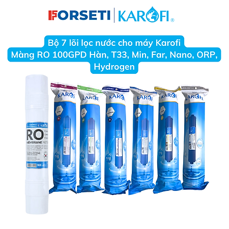 Combo 10 lõi lọc nước Karofi cho máy lọc nước Optimus Plus O-P1310 - Hàng chính hãng