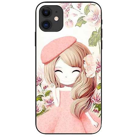 Ốp lưng dành cho Iphone 12 mẫu Anime Cô Gái Váy Bông