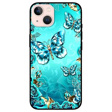 Ốp lưng dành cho Iphone 13 Mini - Iphone 13 - Iphone 13 Pro -  Iphone 13 Pro Max - Bướm Pha Lê