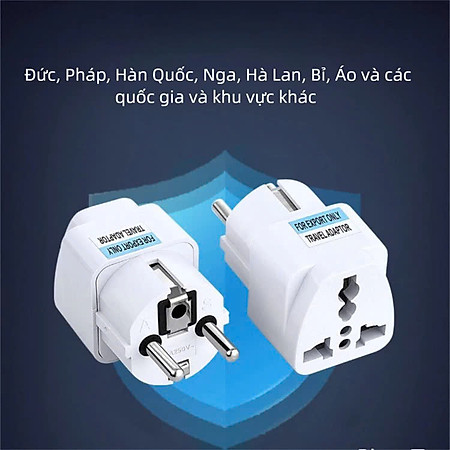 COMBO 2 Đầu Chuyển 3 Chấu Thành 2 Chấu Để Sử Dụng Các Loại Ổ Cắm Thông Dụng Đa Năng
