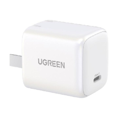 Ugreen 15328 20W Bộ sạc nhanh Nexode GaN USB type c PD3.0 qc4.0 Màu Trắng Chuẩn cắm US cd318 - Hàng chính hãng