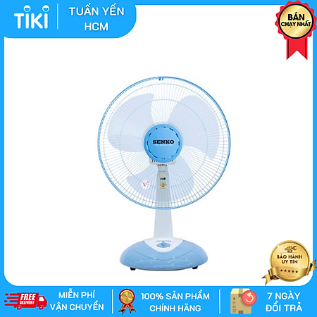 Quạt bàn B4 Senko B1612 - Giao màu ngẫu nhiên - Hàng Chính Hãng