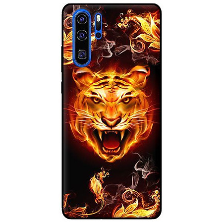 Ốp lưng in cho Huawei P30 Pro Hổ Lửa 1 - Hàng chính hãng