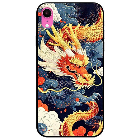 Ốp lưng cho iPhone X - iPhone Xs - Xs Max - XR - iPhone 11 - 11 Pro Max - Rồng Xanh Cam - Hàng Chính Hãng