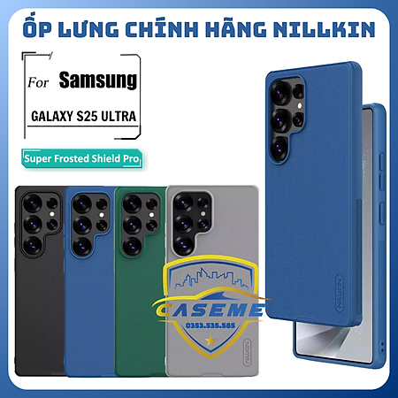 Ốp Lưng Nillkin Dành Cho Samsung S25/S25 Plus/S25 Ultra Dạng Sần Viền Silicon - Hàng Chính Hãng