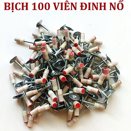 Máy bắn đinh súng bắn đinh betong bắn đa vật liệu thế hệ mới mẫu có 50 đinh và mẫu không có đinh tặng kèm bao tay và măt kính