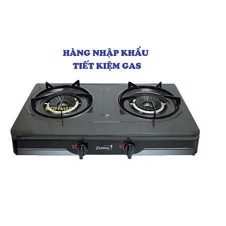 BẾP GAS ĐÔI ZENNE KLS 206 - NHẬP KHẨU MALAYSIA – MẶT BẾP PHỦ MEN - NGỌN LỬA MẠNH VÀ HỘI TỤ - TIẾT KIỆM GAS