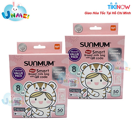 Combo 2 hộp túi trữ sữa Sunmum Thái Lan