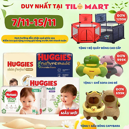 Tã Dán Siêu Cao Cấp Huggies Platinum Naturemade L54 (54 Miếng)