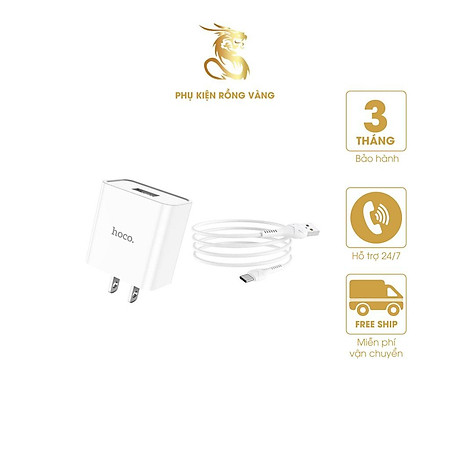 Bộ sạc nhanh Type C HOCO 81 chính hãng