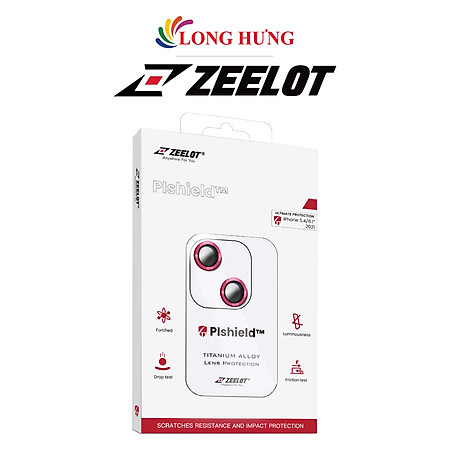 Dán Camera cường lực viền màu chống va đập Zeelot PIshield dành cho iPhone 13/13 Mini - Hàng chính hãng