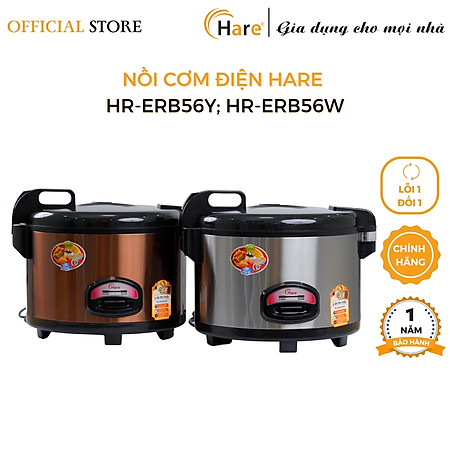 Nồi cơm điện HR-ERB56 (5.6L) -hàng chính hãng thương hiệu Hare - bảo hành 12 tháng