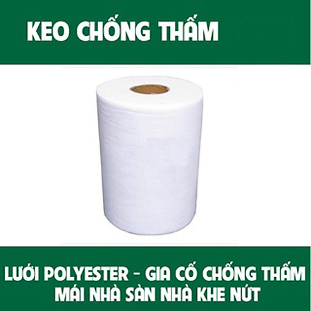 Lưới Polyester Phủ Chống Thấm, Vải Polyester Gia Cố Chống Thấm Mái Nhà Sàn Nhà Khe Nứt Khổ 10 cm