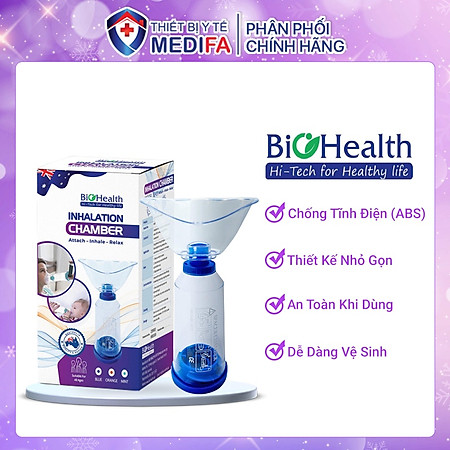 Buồng đệm khí dung Biohealth hỗ trợ dùng thuốc cho bệnh nhân hen suyễn