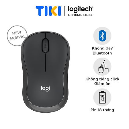 Chuột không dây Logitech M240 Silent Bluetooth - Hàng chính hãng
