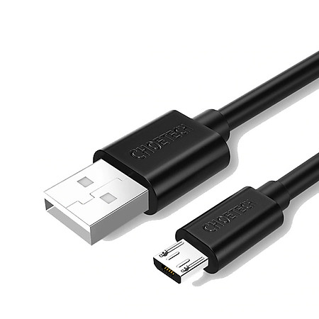 Dây cáp sạc Micro USB hiệu CHOETECH S-MT009 (sạc nhanh 2.4A, chất liệu cao cấp, chip sạc thông minh, dài 100CM) - Hàng chính hãng