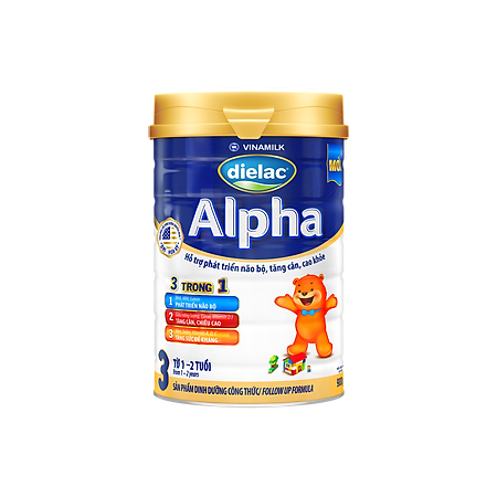 Sữa Bột Vinamilk Dielac Alpha 3 - Hộp Thiếc 900g