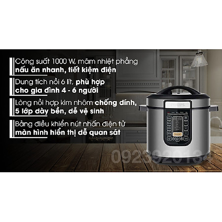 Nồi áp suất điện  Philips HD2137 - Hàng chính hãng