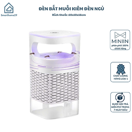 Đèn Bắt Muỗi Tự Động - Máy Bắt Muỗi Thông Minh, Hút Côn Trùng, Công Nghệ Đèn LED, Kiêm Đèn Ngủ Sạc USB - HÀNG CHÍNH HÃNG MINIIN
