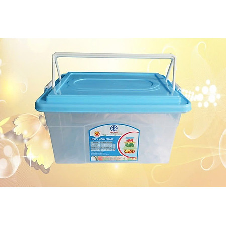 Hộp nhựa đựng đồ, đựng thực phẩm đa năng có nắp gài và quai xách tiện lợi nhựa PP trong suốt thương hiệu VIệt Nhật