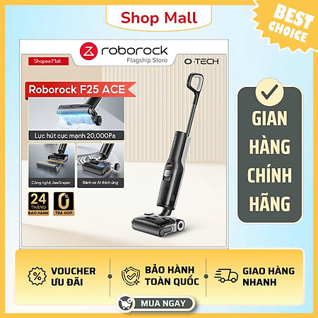Máy hút bụi lau nhà cầm tay Roborock F25 ACE – Hàng Chính Hãng