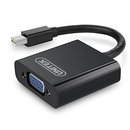 Cáp chuyển Mini Displayport to VGA Unitek Y-6336 BK LCDV - hàng chính hãng