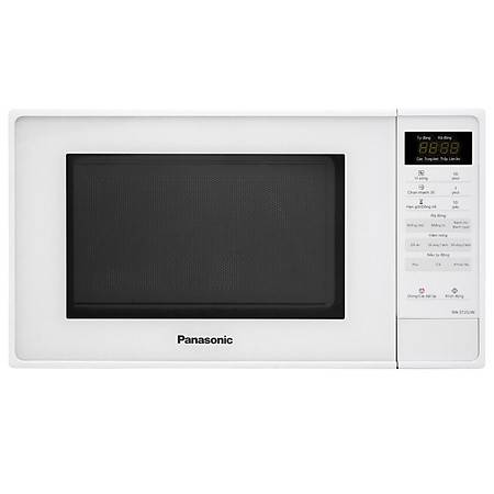 Lò vi sóng Panasonic NN-ST25JWYUE - Dung tích 20L, Công suất 800W, Đa dạng chức năng: hâm, nấu, rã đông, 9 thực đơn tự động, Bảng điều khiển điện tử tiếng Việt - Hàng chính hãng - Bảo Hành Chính Hãng 12 tháng