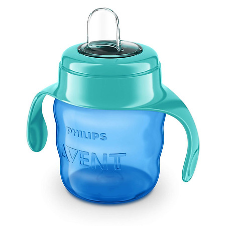 Bình tập uống Philips Avent cho bé trên 6 tháng  - màu Xanh- nhựa PP 200ml