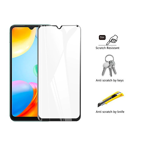 Miếng dán cường lực cho Xiaomi POCO C40 Full Keo màn hình - Hàng nhập khẩu