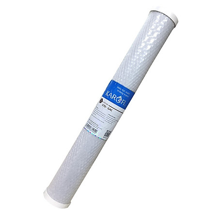 Lõi Lọc Nước Số 3 Karofi 20 Inch CTO - GAC Cho Nguồn Lọc Nước Đầu Nguồn - Hàng Chính Hãng
