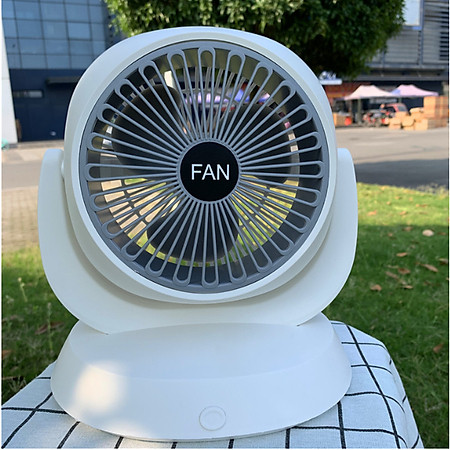 Quạt Tích Điện Để Bàn Fan F3 Xoay 180 Động Cơ Không Tiếng Ồn, 3 Cấp Độ Gió Siêu Mát, Cổng Sạc Nhanh Type-C - Giao Màu Ngẫu Nhiên - Hàng Chính Hãng