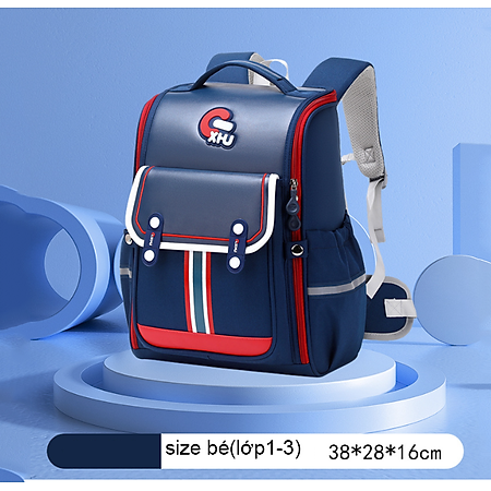 Balo học sinh cấp 1 và 2 siêu nhẹ chống gù chống nước cao cấp phong cách châu âu