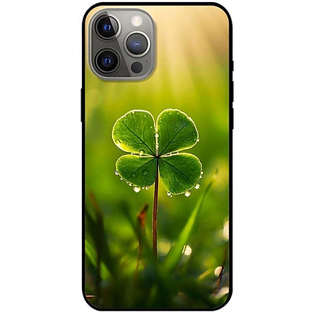 Ốp lưng cho IPhone 12 - 12 Pro - 12 Pro Max - 13 Mini - 13 - 13 Pro - 13 Pro Max - Cỏ May Mắn Vươn Lên - Hàng Chính Hãng