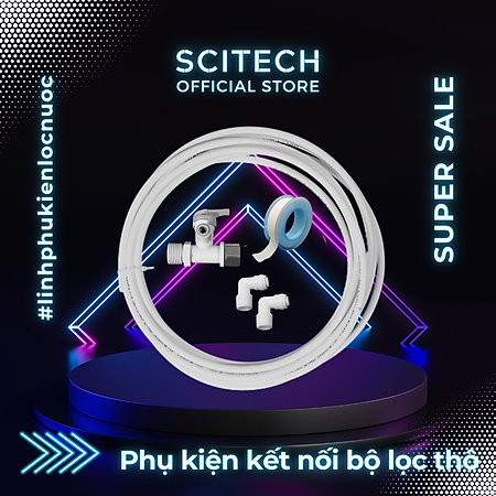 Bộ phụ kiện kết nối bộ lọc thô, bộ lọc nước sinh hoạt 10 inch ren 13/21 - Hàng chính hãng