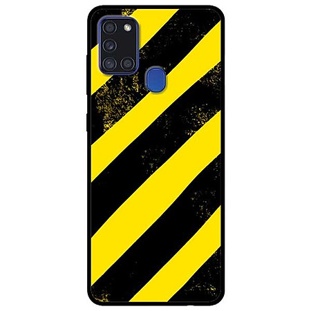 Ốp lưng dành cho Samsung Galaxy A21s mẫu Sọc Vàng Đen