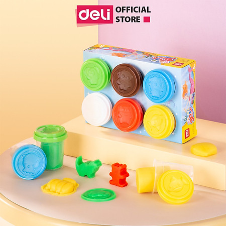 Hũ Đất Nặn Sáng Tạo Cho Bé Deli - Chất Liệu An Toàn Màu Sắc Tươi Sáng Đa Dạng - 67803 / 67804