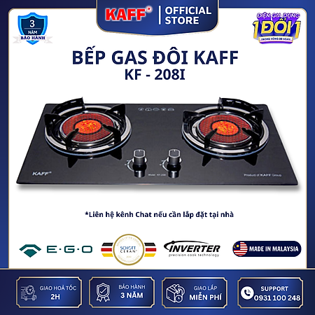 Bếp ga âm KAFF KF-208I - Hàng chính hãng