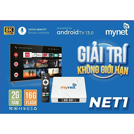 Đầu Android TVbox Mytv net Phiên bản Ram 2G/16G 4G/32G điều khiển IR- Xem 200 Kênh truyền hình miễn phí - Hàng Chính Hãng