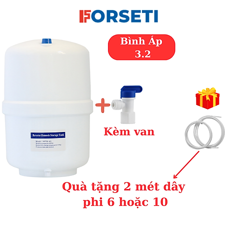 Bình áp nhựa 4.0 và 3.2 cho máy lọc nước RO Karofi, Kangaroo, Forseti,... - Hàng nhập khẩu